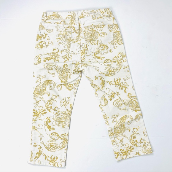 Chaps Paisley Straight-Leg Denim Capris 4 - Picture 3 of 7